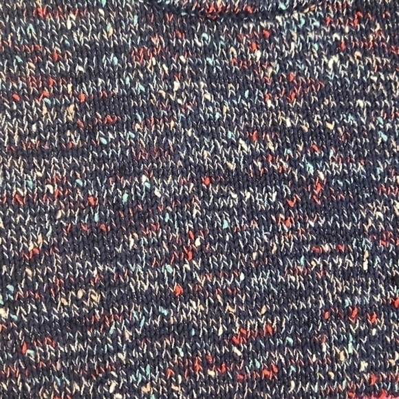 Womens Lou & Grey for LOFT blue spotted colorful stripe sweater tank size Large - Picture 5 of 15